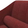 vidaXL Chaiselongue mit Nackenrolle Weinrot Stoff