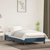 vidaXL Bettgestell ohne Matratze Dunkelblau 100x200 cm Samt