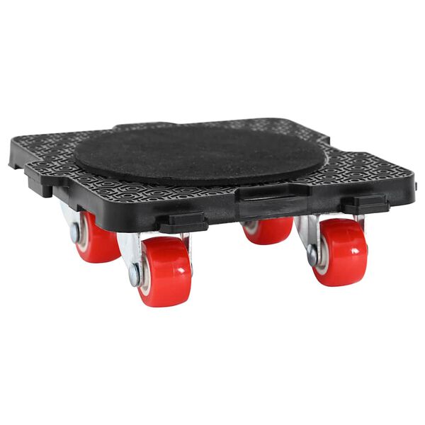 vidaXL Möbelrollen 4 Stk. mit Heber Schwarz 13,5x13,5x4,2 cm 300 kg