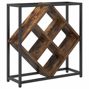 vidaXL Weinregal Ger&auml;ucherte Eiche 51 x 18 x 52,5 cm Holzwerkstoff