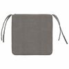 vidaXL Sitzkissen 4 pcs Hellgrau 40 x 40 x 3 cm Cordstoff