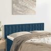 vidaXL Kopfteile 2 Stk. Dunkelblau 72x5x78/88 cm Samt