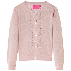 vidaXL Kinder-Strickjacke Zartrosa 92