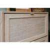 Finori Schuhschrank Bali 49A Sonoma-Eiche und Raffia-Druck