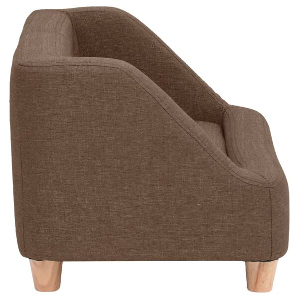 vidaXL Hundesofa Braun 95x63x39 cm Leinen