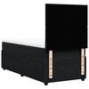 vidaXL Boxspringbett mit Matratze Schwarz 90x200 cm Samt