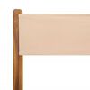 vidaXL 3-tlg. Bistro-Set Beige Stoff und Massivholz