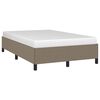 vidaXL Bettgestell ohne Matratze Taupe 120x190 cm Stoff