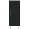 vidaXL Sideboard Schwarz 34,5x34x90 cm Holzwerkstoff