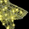 vidaXL 3D Stern mit 50 LEDs Warmwei&szlig; 55 x 53.5 x 10 cm Acryl