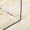 vidaXL Teppich Shaggy Hochflor NAVARRA Creme 200x200 cm Polyester