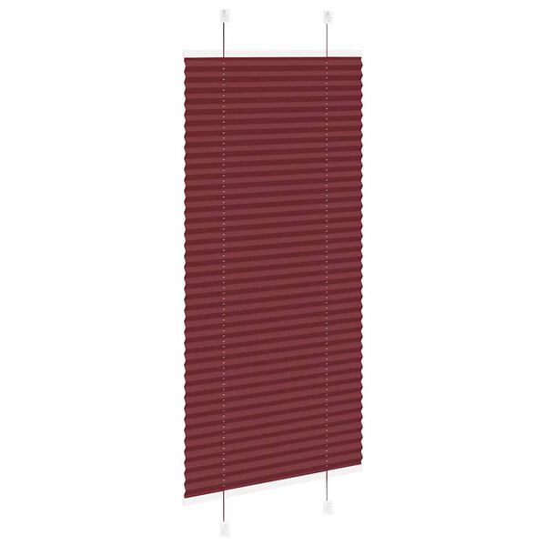 vidaXL Plissee Bordeauxrot 60x150 cm Stoffbreite 59,4 cm Polyester