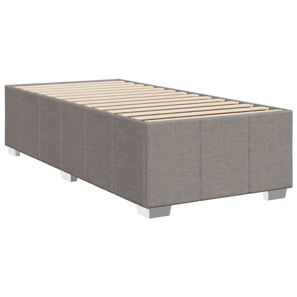 vidaXL Bettgestell ohne Matratze Taupe 80x200 cm Stoff