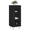 vidaXL Sideboard Schwarz 34,5x34x90 cm Holzwerkstoff