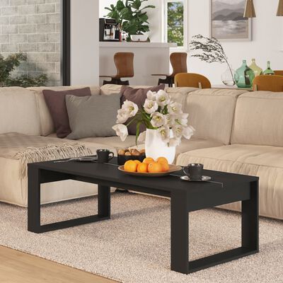 vidaXL Couchtisch Schwarz 110x50x35 cm Holzwerkstoff