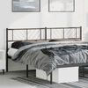 vidaXL Ersatz-Kopfteil Metall Schwarz 180 cm