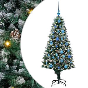 vidaXL K&uuml;nstlicher Weihnachtsbaum mit 150 LEDs mit St&auml;nder Gr&uuml;n 150 cm