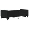 vidaXL Tagesbett Ausziehbar Schwarz 90x200 cm Samt