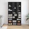 vidaXL CD Regal Schwarz Eichen-Optik 101 x 23 x 177,5 cm Holzwerkstoff