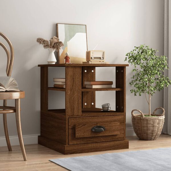 vidaXL Beistelltisch Braun Eichen-Optik 50x50x60 cm Holzwerkstoff