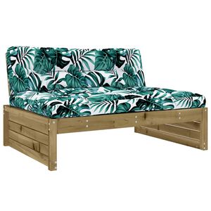 vidaXL Mittelsofa 120x80 cm Kiefernholz Impr&auml;gniert