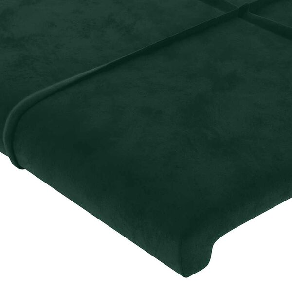 vidaXL Kopfteil Dunkelgr&uuml;n 90x5x78/88 cm Samt