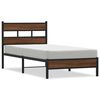 vidaXL Bettgestell ohne Matratze Braun Eiche 100x190 cm Holzwerkstoff