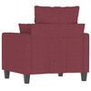 vidaXL Sessel Weinrot 60 cm Stoff
