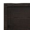 vidaXL Tischplatte 220x40x(2-6) cm Massivholz Behandelt Baumkante