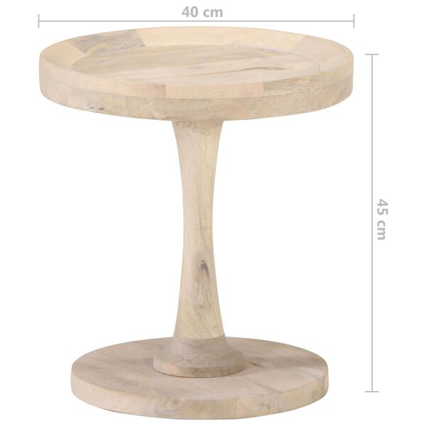 vidaXL Beistelltisch &Oslash;40x45 cm Mango Massivholz