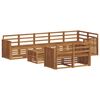 vidaXL Sofagarnituren 9 pcs Natur Massivholz Akazie