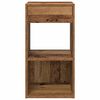 vidaXL Nachttische mit Schubladen 2 Stk. Altholz-Optik 35x34x66,5 cm