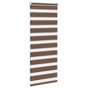 vidaXL Doppelrollo Braun 60x150 cm Stoffbreite 55,9 cm Polyester