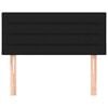 vidaXL Kopfteil Schwarz 100x5x78/88 cm Stoff