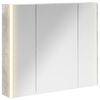 vidaXL Badezimmerspiegelschrank Beton Grau 83,5 x 15,5 x 70 cm