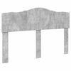 vidaXL Bettrahmen mit Kopfteil Beton Grau 140 x 190 cm Holzwerkstoff