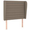 vidaXL Boxspringbett mit Matratze Taupe 90x200 cm Stoff