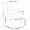vidaXL Sessel Gelb 69 x 74 x 93 cm Samt
