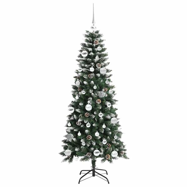 vidaXL K&uuml;nstlicher Weihnachtsbaum mit 150 LEDs mit St&auml;nder Gr&uuml;n 150 cm