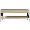 vidaXL Couchtisch mit Infinity-LED Sonoma-Eiche 90x50x38 cm