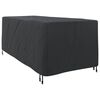 vidaXL Loungerh&uuml;lle Uni Schwarz 74 x 210 x 40 cm Stoff