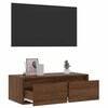 vidaXL TV-Schrank mit LED-Leuchten Braun Eichen-Optik 75x35,5x25 cm