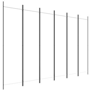 vidaXL 6-tlg. Paravent Wei&szlig; 300x200 cm Stoff