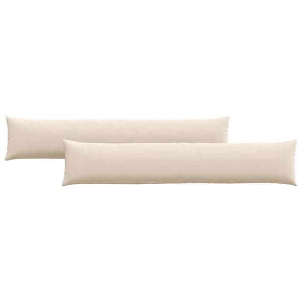 vidaXL Sofakissen 2 St&uuml;ck Beige 200 x 40 cm Stoff