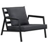 vidaXL 4-tlg. Outdoor-Lounge-Set mit Kissen Aluminium Dunkelgrau