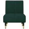 vidaXL Chaiselongue Dunkelgr&uuml;n Samt