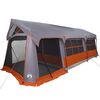 vidaXL Familienzelt Grau und Orange 620 x 322 x 240 cm Polyester