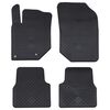 vidaXL Autofu&szlig;matte 4 pcs Schwarz Geeignet f&uuml;r C4 2021- Gummi