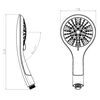 SCH&Uuml;TTE Handbrause 5 Strahlarten BROADWAY Wei&szlig;-Chrom