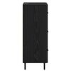vidaXL Sideboard Schwarz Eichen-Optik 34 x 34,5 x 90 cm Holzwerkstoff